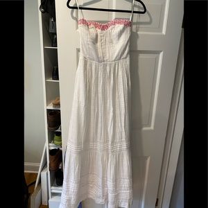 Rebecca Taylor white maxi dress, size 6